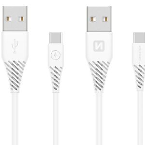 SWISSTEN datový kabel USB / USB-C 3.1, délka 1,5 m, (9mm) Barva: Bílá
