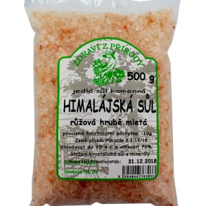 Zdraví z přírody Himalájská sůl růžová hrubá 500g