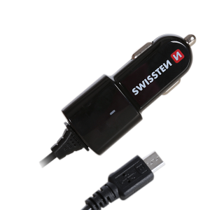 SWISSTEN autonabíječka, micro USB, 1A