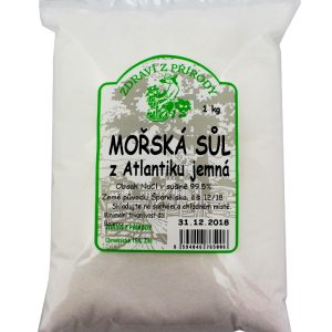 Zdraví z přírody Mořská sůl z Atlantiku jemná 1 kg