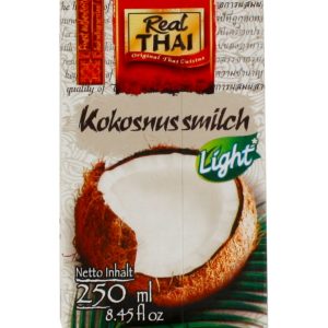 Real Thai Kokosové mléko LITE 250ml (bílé)