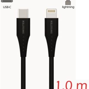 SWISSTEN TPU datový kabel USB-C / Lightning, délka 1 m
