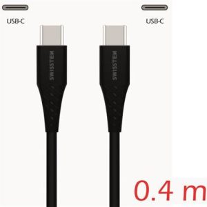 SWISSTEN TPU nabíjecí kabel USB-C / USB-C, délka 0,4 m