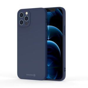 SWISSTEN Soft Joy silikonové pouzdro na iPhone, tmavě modré Model: iPhone 12 Pro