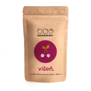 Chytré ovoce 100 % Ovocné plátky Rebarberry višeň 50 g