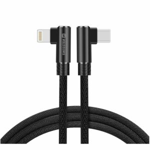 SWISSTEN textilní datový kabel ARCADE USB-C / Lightning, délka 1,2 m