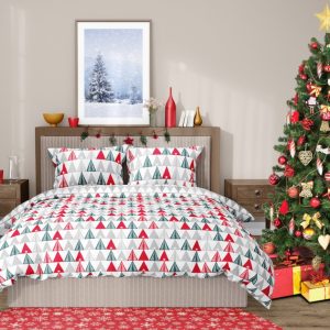 TipTrade Vánoční povlečení 140×200 – Stromečky
