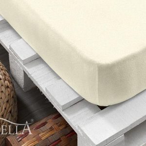 Florella Prostěradlo Zwirn Jersey Elastan  Alabaster