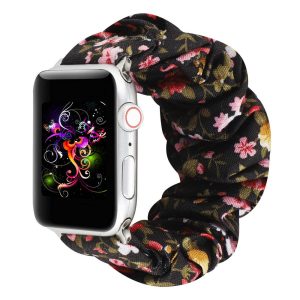 eses Elastický řemínek pro Apple Watch – Květinový 42mm, 44mm, 45mm, 49mm