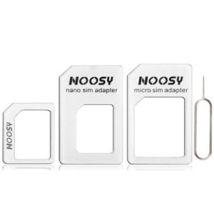 Adaptéry na SIM kartu (3 ks + jehla) – bílá