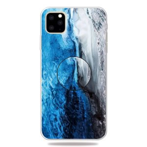 Kryt 3D mramor na iPhone 11 Pro – Dark blue