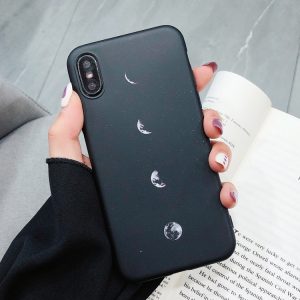 Kryt Měsíční fáze na iPhone XS Max – černá