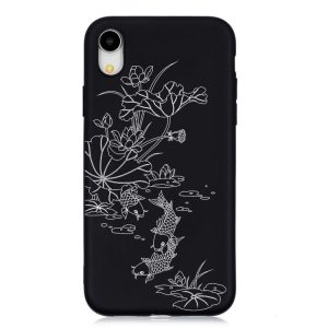 Ornament Kryt na iPhone XR (ryby) – černá
