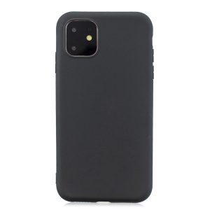 Matný silikonový obal na iPhone 11 – černá