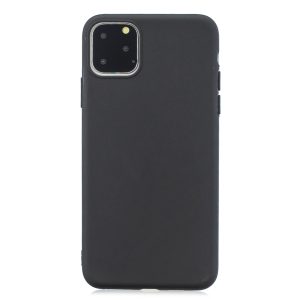 Matný silikonový obal na iPhone 11 Pro Max – černá