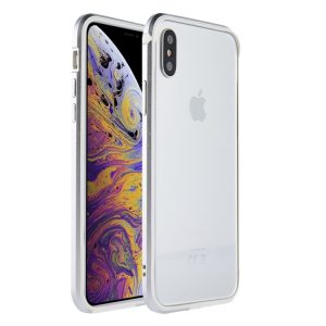 Sulada Hliníkový Bumper na iPhone XS Max – stříbrná