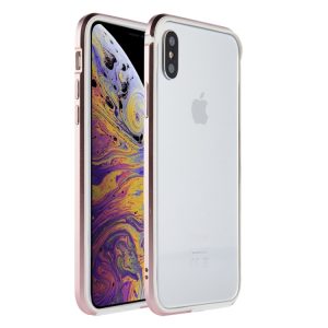 Sulada Hliníkový Bumper na iPhone XS Max – růžově zlatá
