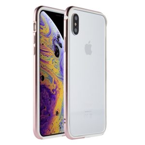 Sulada Hliníkový Bumper na iPhone X/ XS – růžově zlatá