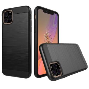 Odolný kryt na iPhone 11 Pro Max – černá broušená textura