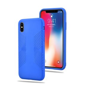 Protiskluzový kryt na iPhone XR – modrá
