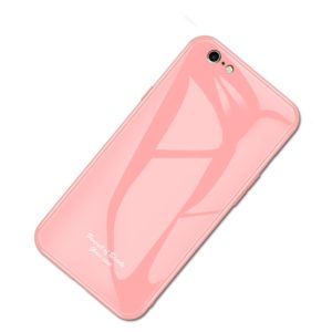Kryt Macaron s tvrzeným sklem na iPhone 6 Plus/ 6S Plus – růžová