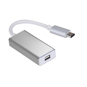 Redukce USB-C (samec) / Mini DisplayPort (samice) – stříbrná