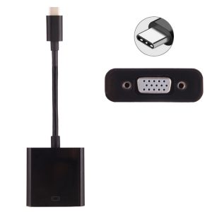 Redukce USB-C (samec) / VGA (samice) – černá