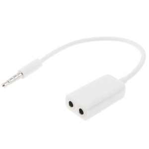 Rozdvojka 3.5mm jack na 2x 3.5mm jack – bílá