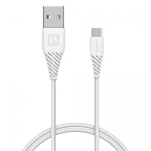 SWISSTEN datový kabel USB-A/USB-C, délka 1,2 m, bílý (samoprodavač)