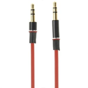 Audio kabel 3.5mm jack (samec) / 3.5mm jack (samec) 1 M – červená