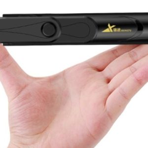 Selfie tyč se stojánkem na mobil – černo-bílá