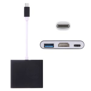 USB-C (Thunderbolt 3) redukce 3v1 (USB-C, HDMI, USB) – černá