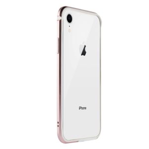 Sulada hliníkový Bumper na iPhone XR – růžově zlatá