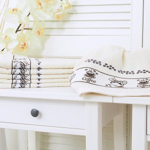 B.E.S. – Petrovice, s.r.o. Kuchyňský ručník JACQUARD 40×60 – Coffee light