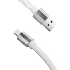 Micro USB kabel Borofone 1.8 m – bílá