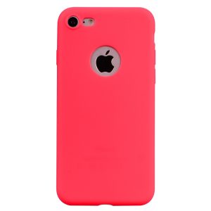 Obal s výřezem na logo na iPhone 7 / 8 – Candy Red