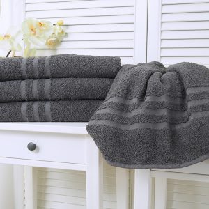 B.E.S. – Petrovice, s.r.o. Bavlněný froté ručník Standard – Antracit Rozměr: 30 x 50