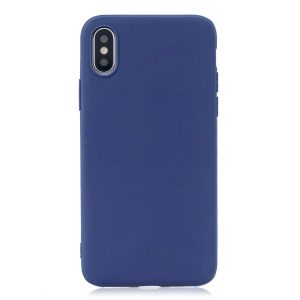 Matný silikonový obal na iPhone XR – Royal Blue