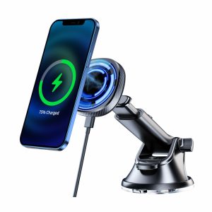 SWISSTEN magnetický držák do auta s bezdrátovým nabíjením 15W Dashboard (MagSafe compatible)