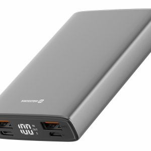 SWISSTEN aluminium powerbank 10000 mAh 20W power delivery grey