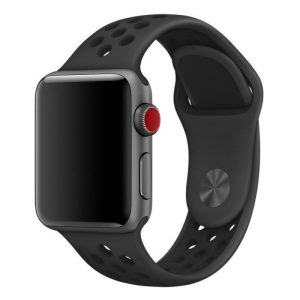 eses Silikonový řemínek pro Apple Watch – Černý, S, M, L – 38mm, 40mm, 41mm