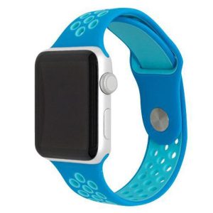 eses Silikonový řemínek pro Apple Watch – Modro zelený, S, M, L – 38mm, 40mm, 41mm