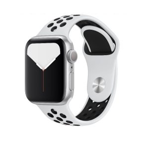 eses Silikonový řemínek pro Apple Watch – Bílo černý, S, M, L – 42mm, 44mm, 45mm, 49mm