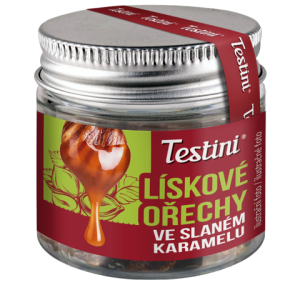 Testini Lískové ořechy ve slaném karamelu 90 g