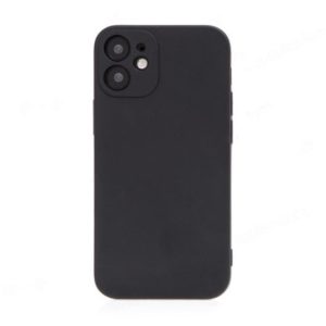 Silikonový kryt pro iPhone 12 Mini – Černý