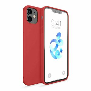 Silikonový kryt pro iPhone 12 Mini – Červený