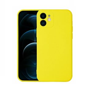Silikonový kryt pro iPhone 12 – Žlutý