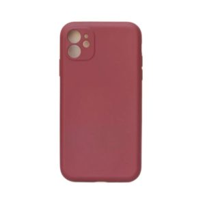 Silikonový kryt pro iPhone 12 Mini – Tmavě růžový