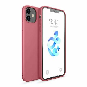 Silikonový kryt pro iPhone 12 Pro Max – Tmavě růžový