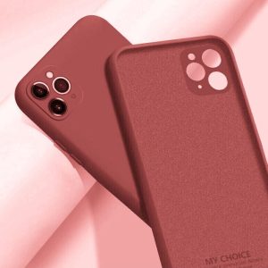 Silikonový kryt pro iPhone 11 Pro – Tmavě růžový